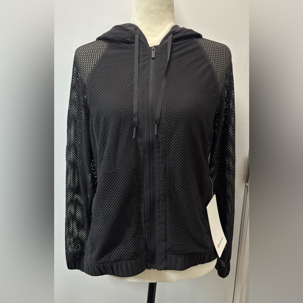 Lululemon Athletica Black Mesh Jacket